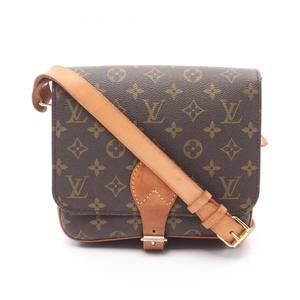 LOUIS VUITTON Authentic Brown Monogram Leather Shoulder Bag
